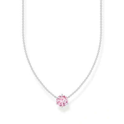 Immagine di THOMAS SABO Collana con ciondolo in Argento Sterling 925 zirconi rosa KE2210 051 9, misura unica, sterling, Zirconia cubica