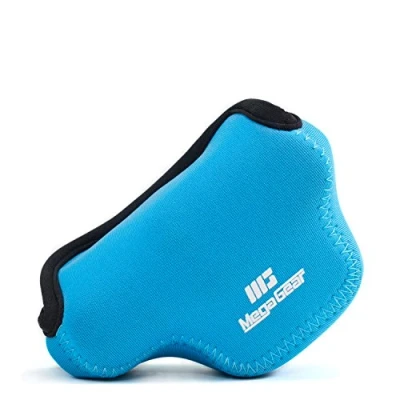 Immagine di MegaGear MG384 Nikon 1 J5 (10 30mm), J4 Ultra Light Custodia in Neoprene per Fotocamera Blu