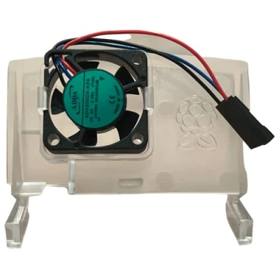 Immagine di Raspberry Pi® RB Case Fan Ventilatore attivo Adatto per (kit di sviluppo): Pi Bianco