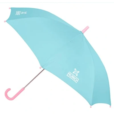 Immagine di Safta MUNICH HEAVEN Ombrello manuale, 8 pannelli, aste metalliche, comodo e versatile, qualità resistenza, 48 cm, materiale poliestere, colore celeste, azzurro, Estándar, Casual