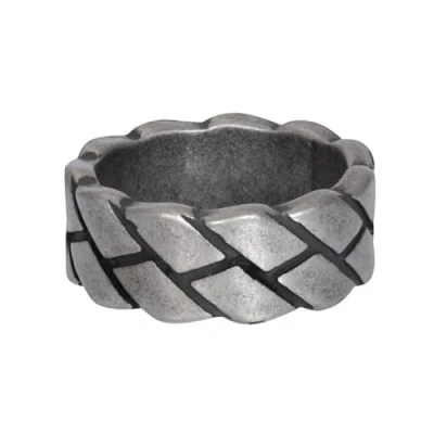 Immagine di iXXXi Men Anello Bugatti Argento antico 20mm, Acciaio inossidabile, Nessuna pietra preziosa