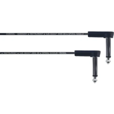 Immagine di CORDIAL ELEMENTS EI 0.6 RR, Cavo Sbilanciato Patch, Jack TS (Mono) Angolato/Jack Angolato 60 cm