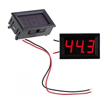 Immagine di JZK DC 7 100V 0.56&quot; piccolo voltmetro digitale rosso pannello display per DIY o auto moto tensione della batteria metro indicatore monitor tester