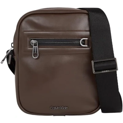 Immagine di Calvin Klein Elevated Reporter Borsa a tracolla, Uomo, Taglia: One Size, Java brown smooth