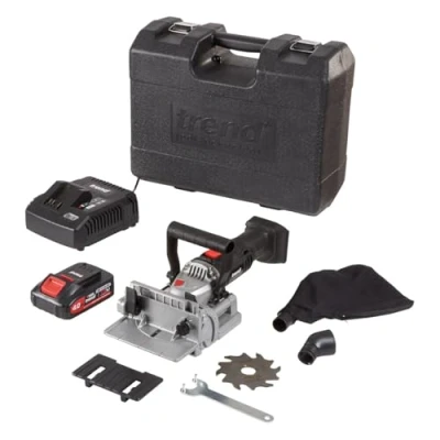 Immagine di Trend Kit fresatrici lamellari T18S 18 V (1 batteria da 2 Ah e caricatore rapido), T18S/BJK1/E