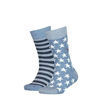 Immagine di Tommy Hilfiger Classic, Calzini Unisex Bambini e ragazzi, Navy, 23 26