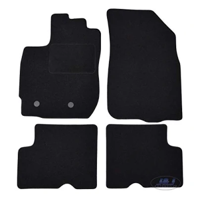 Immagine di J&amp;J Automotive Tappeti Tappetini In Tessuto Velluto Su Misura Adatti Per Duster 2014 2017, Set di 4 Pezzi, Anteriore E Posteriore, Antiscivolo