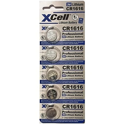Immagine di XCell Batteria a bottone CR 1616 3 V 5 pz. 50 mAh Litio CR1616 B5