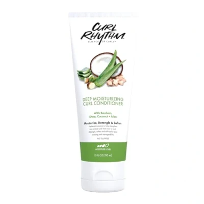 Immagine di Curl Rhythm Deep Moisturizing Conditioner Curly Hair with Shea Butter, Coconut, e Aloe Strengthens and Protects Curls 295 ml