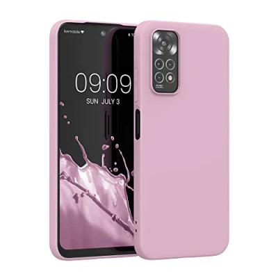 Immagine di kwmobile Custodia Compatibile con Xiaomi Redmi Note 11 / 11S Cover Back Case per Smartphone in Silicone TPU Protezione Gommata rosa antico