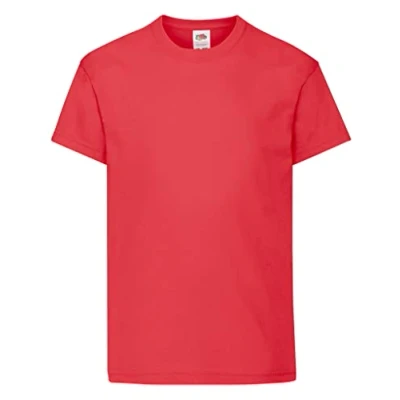 Immagine di Fruit of the Loom Original T. Maglietta, Rosso (Red), 10 11 Anni (Taglia Produttore: 140 cm) Ragazzi