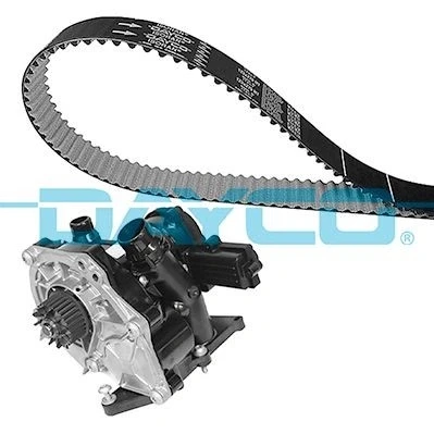 Immagine di DAYCO KTBWP12110 pompa acqua + Kit Cinghia Distribuzione Termostato montato in AUDI: A4 B9 Avant, Q5, A6 C8 Avant