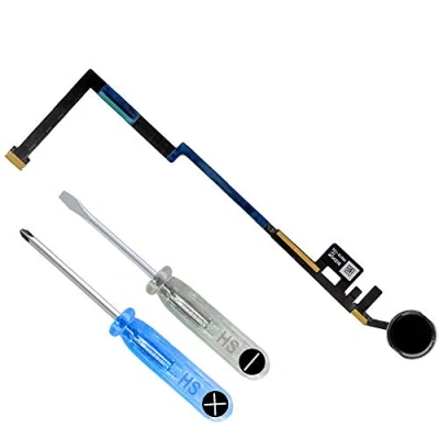Immagine di MMOBIEL Tasto Home Compatibile con iPad 6 / 5 Pulsante Button di Ricambio Incl. Cacciaviti Nero