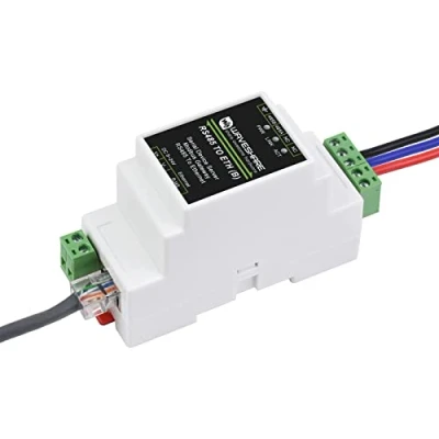 Immagine di Waveshare Convertitore da RS485 a Ethernet Server Seriale Industriale TCP/IP Modulo Supporta Gateway Modbus, MQTT/JSON TCP Server/TCP Client/UDP Modalità/UDP Multicast