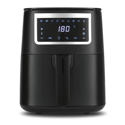 Immagine di GOURMETmaxx friggitrice ad aria calda da 4 l, con touch screen, 9 funzioni e 8 programmi, mini forno quasi senza olio accessori Airfryer lavabili in lavastoviglie