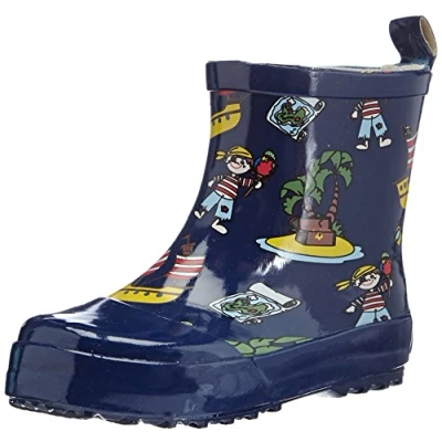 Immagine di Playshoes Stivali In Gomma A Semialbero, Semialbero Unisex Bambini e ragazzi, L&#039;Isola Dei Pirati, 22 EU