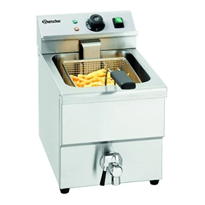 Immagine di Bartscher IMBISS I Singolo Indipendente Friggitrice 8L 3250W Acciaio inossidabile