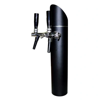 Immagine di ich zapfe Colonna Birra, colonne spillatura Birra Modello Black Tower, 2 Vie