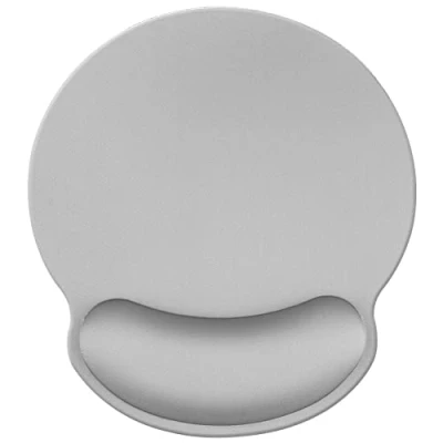 Immagine di Jahosin Tappetino per mouse con poggiapolsi, poggiapolsi ergonomico nero puro,comodo pad antiscivolo in memory foam computer e ufficio 25x23 GreyJ