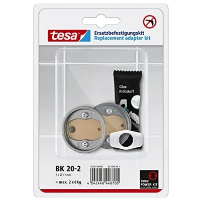 Immagine di Tesa Power, Adattatore Kit Bk20 2, di Ricambio Autoadesivo, Anello in Zama, Diametro 41mm, Altezza 8mm