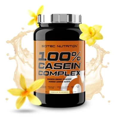Immagine di Scitec Nutrition 100% Casein Complex Complesso a base di caseina micellare con L glutammina, taurina ed enzimi vegetali, 920 g, Vaniglia