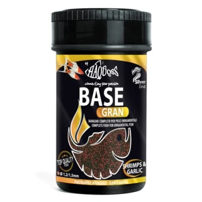 Immagine di Haquoss Basegran Mangime in Granuli da 1,2/1,5mm per Pesci Tropicali, 100 ml/55 gr