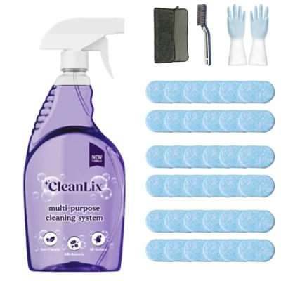 Immagine di Cleanlix Cleaning Spray, Cleaner For Instant Stain Removal, All Purpose Spray With Tablets, The In One Solution Every (1 Bottle,Ocean*36)