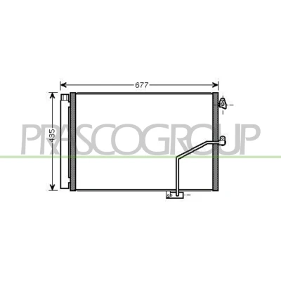 Immagine di PRASCO ME029C001 Condensatore con essiccatore 13 Alluminio 605 R 134a MERCEDES BENZ: Classe C Sedan, E T modell