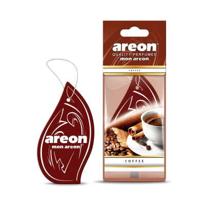 Immagine di AREON MON Deodorante per auto dal design moderno, profumo di caffè, confezione da 12