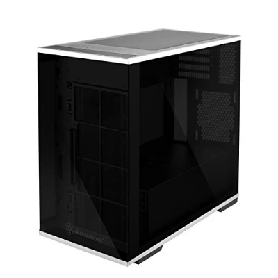 Immagine di SilverStone Technology SST LD01B Lucid Serie Mini Tower Micro ATX Computer Case 3X Laterale Vetro Temperato Nero