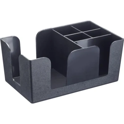 Immagine di Westmark Organizzatore da bar pratico contenitore bar, ideale per tovaglioli, cannucce e decorazioni cocktail 6 scomparti, ABS