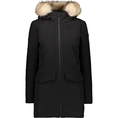 Immagine di CMP Parka in softshell da donna con cappuccio fisso, Nero, 42