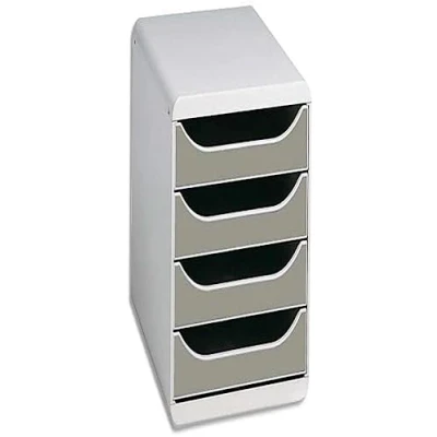 Immagine di Exacompta 310041D Cassettiera BIG BOX, 4 cassetti aperti per formato fino a 24x32cm, Dimensioni (LxAxP) 27.8x26.7x34.7cm