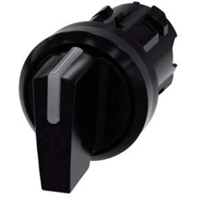 Immagine di Siemens 3SU10022BL100AA0 3SU1002 2BL10 0AA0 Interruttore a levetta Leva bandiera Nero 2 x 45 1 pz.