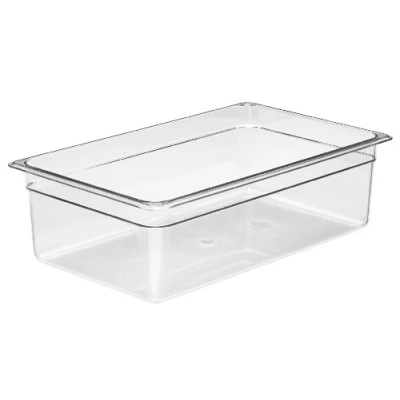 Immagine di Cambro Camwear Food Pan, Plastic, Full Size, 6&#039;&#039; Deep, Polycarbonate, Clear, Nsf (6 Pieces/Unit) by