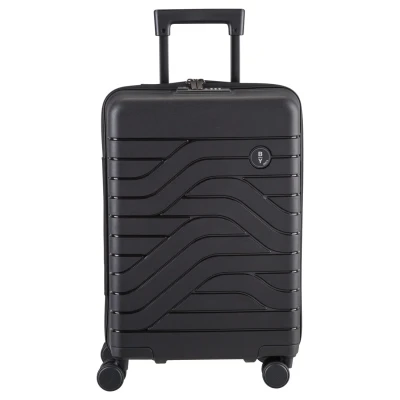 Immagine di Bric&#039;s Trolley Collezione Ulisse BY, Valigia Bagaglio a Mano con 4 ruote, Resistente e Ultraleggera, Collegamento USB, Lucchetto TSA integrato, Dimensioni 37x55x20, Black