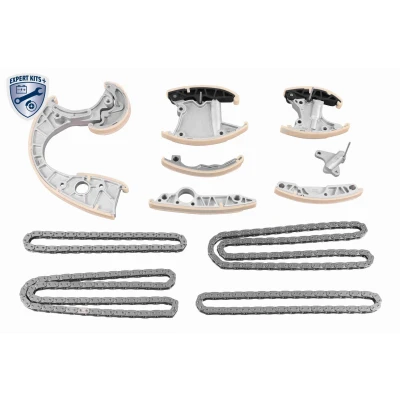 Immagine di VAICO V10 10029 BEK Kit Catena distribuzione con guide di scorrimento, tendicatena per albero a camme Simplex, chiusa AUDI: A4 B7 Avant