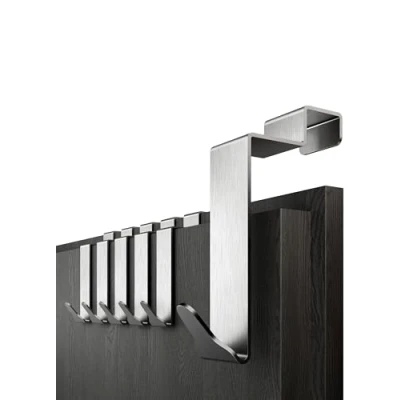 Immagine di Menz Ganci per porta di alta qualità da appendere all&#039;interno set 10 pezzi, in acciaio inox