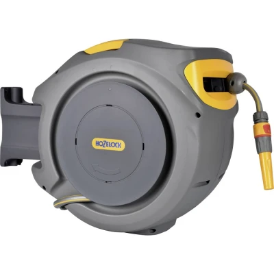 Immagine di Hozelock Auto Reel 20 2401 0000 m 1 pz. Grigio, Giallo Avvolgitubo automatico da giardino