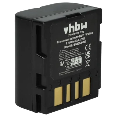 Immagine di vhbw 1x batteria compatibile con JVC GR D245, D240EX, D240EG, D240E, D240, D239 videocamera camcorder (600mAh, 7,2V, Li Ion)