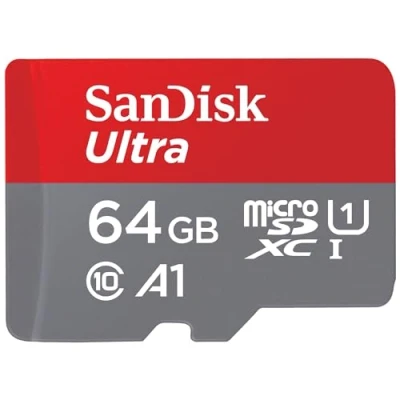 Immagine di SanDisk microSDXC Ultra 64GB (A1/UHS I/Cl.10/140MB/s) + Adapter Mobile Scheda 64 GB A1 Application Performance Class, UHS Class 1