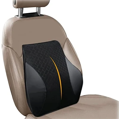 Immagine di Cuscino Lombare Sedia Ufficio,Cuscino Auto,Cuscino Schienale per Auto Ufficio Gaming Divano a Rotelle,Cuscino in Memory Foam