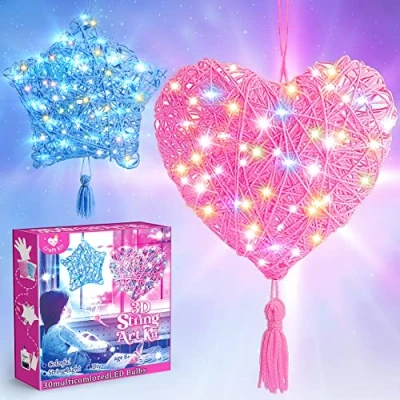 Immagine di Qukir Kit di stringa 3D per bambini, set fai da te bambine dai 9 ai 10 11 anni, regali ragazze a partire dagli 8 14 bambini 12 anni lanterna decorazioni