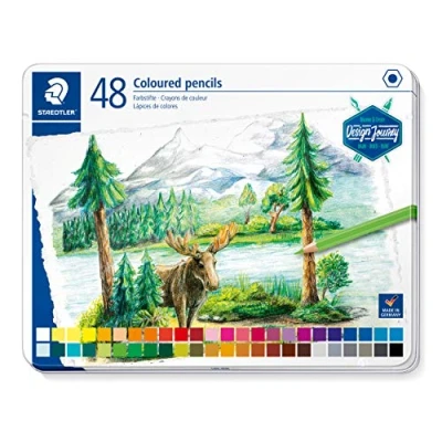 Immagine di STAEDTLER Design Journey 146C M48 matite colorate pastello, confezione in latta da 48