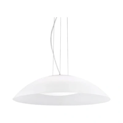 Immagine di Ideal Lux Lena SP3 D64 Bianco Lampada a Sospensione, Vetro,