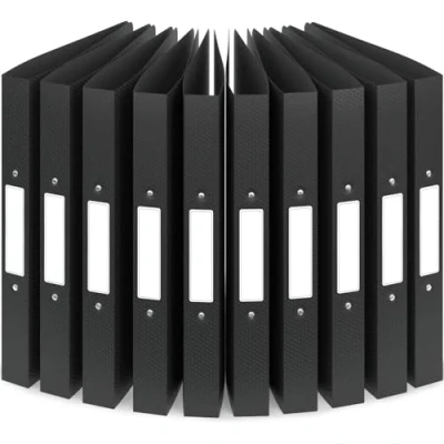 Immagine di ACROPAQ 10 x Raccoglitore ad anelli A4 morbido 2 Anelli, Dorso 3,5 cm, Notte, Collezione colore &#039;Natura&#039; Quaderni A4, Quaderno