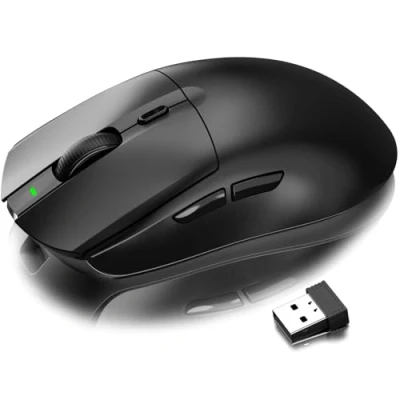 Immagine di AJ139 G PRO Mouse da Gioco Wireless, Leggero 59g, Sensore Ottico PixArt PAW3395, 26K DPI, Modalità Duale 2.4G / Cablato, Batteria 200 Ore, 6 Pulsanti Programmabili, per Win/Mac Nero