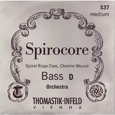 Immagine di Thomastik corda per Contrabbasso 3/4 Spirocore Do diesis (Do#) nucleo a spirale, rivest. cromo, solo tuning, media