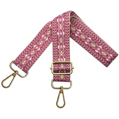 Immagine di Tracolla per Borsa Donna Regolabile, Cinghie Colorata, Tracolle Larga 3.8cm con Oro Moschettoni Crossbody Accessori, Rosa, N17