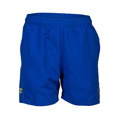 Immagine di arena Fundamentals Logo Junior Boxer R Costume Bambino Mare e Piscina, da Bagno in Morbido Tessuto Riciclato ad Asciugatura Rapida, con Slip Interno Mesh